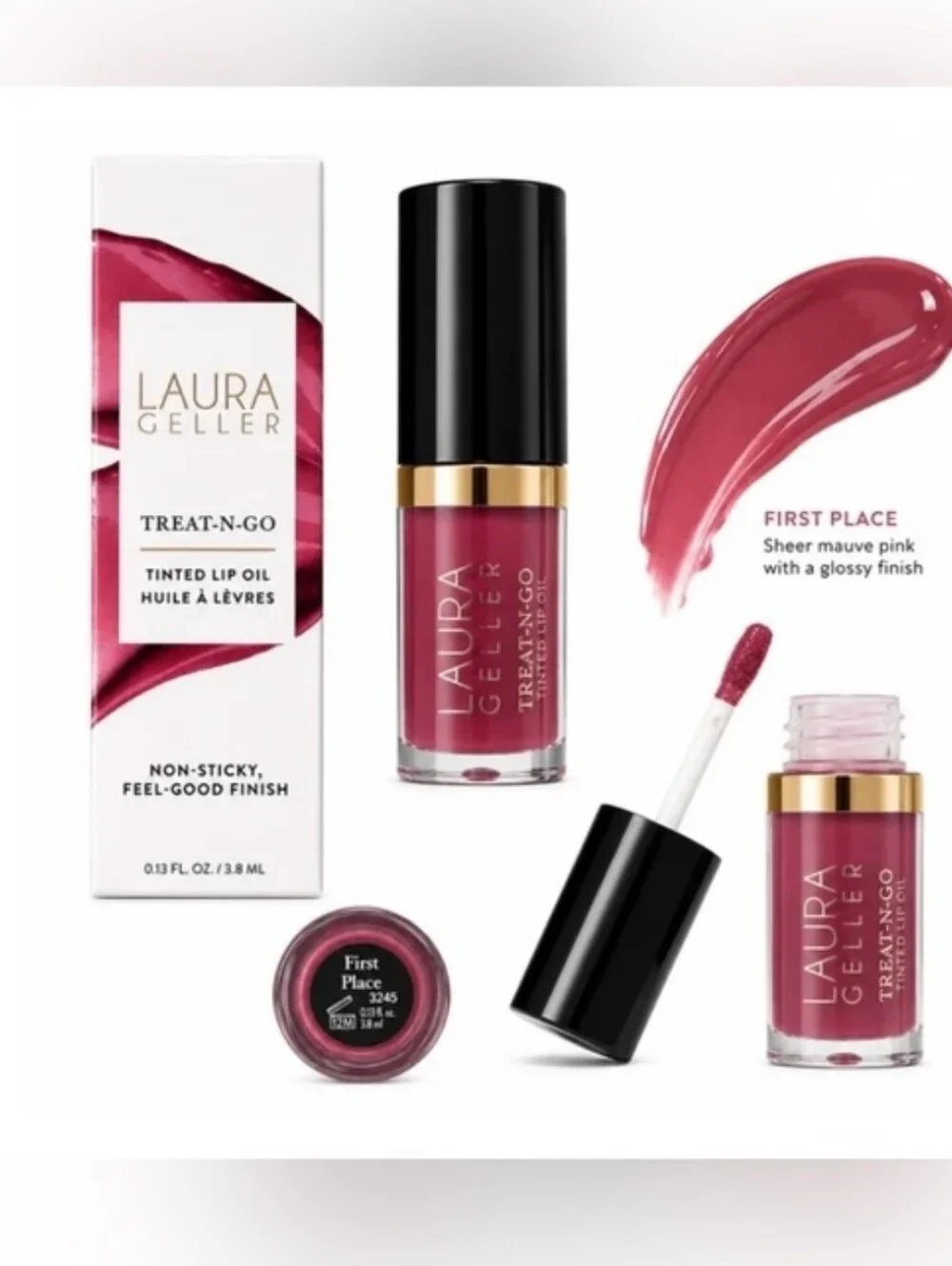Laura Geller Treat-N-Go Tinted Lip Oil Bundle NEW!